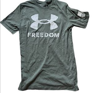 Under Armour Mens T-shirt. Army green, size small.